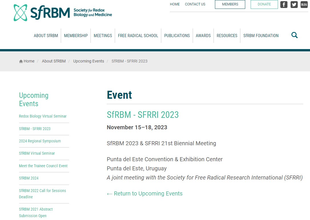 Biennial Meeting of SFRR-I held with SfRBM