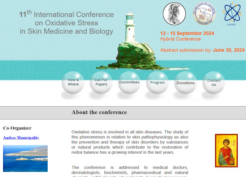11th International Conference on Oxidative Stress in Skin Biology and Medicine